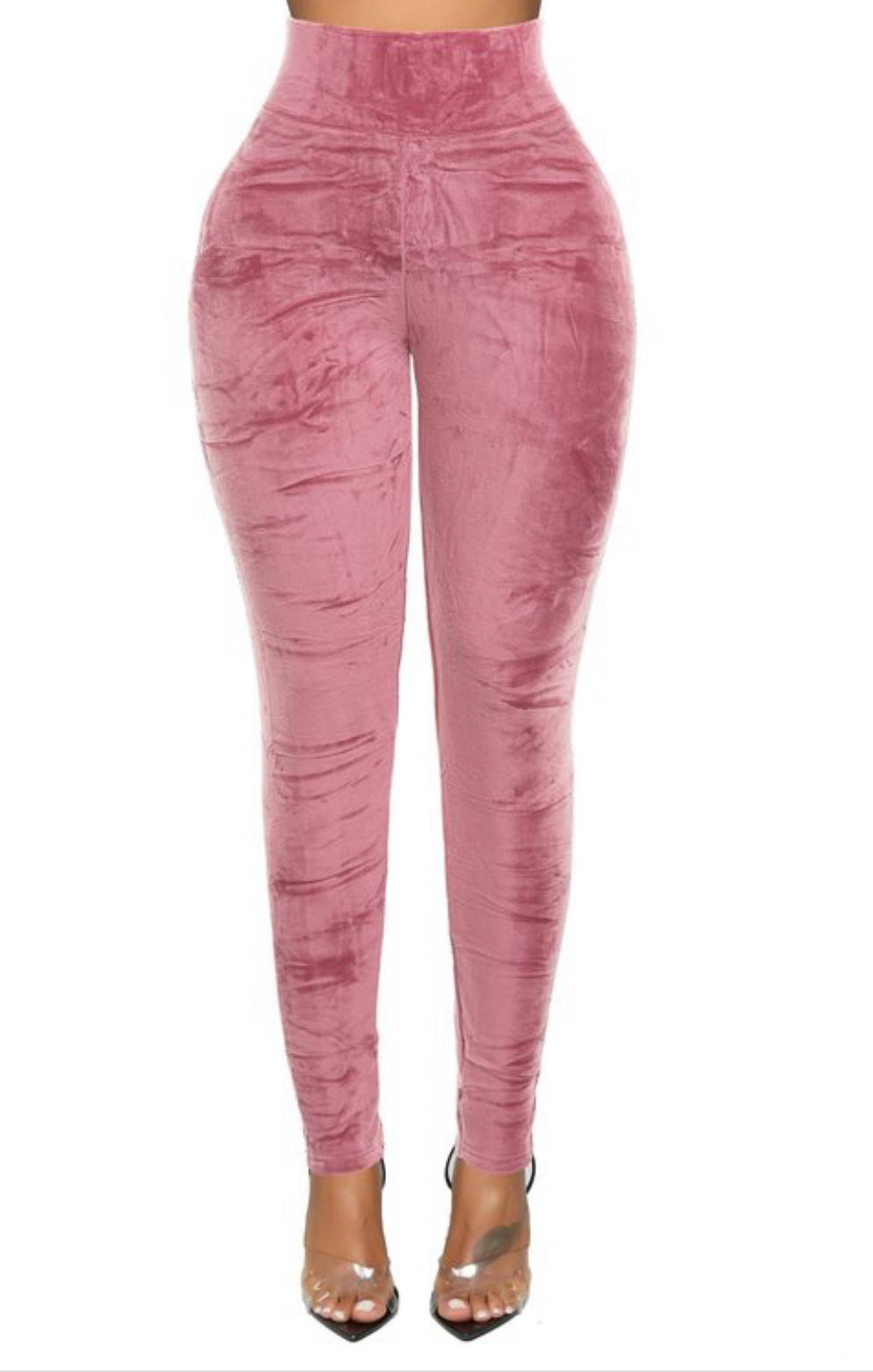 “Soft Girl Era” velvet leggings