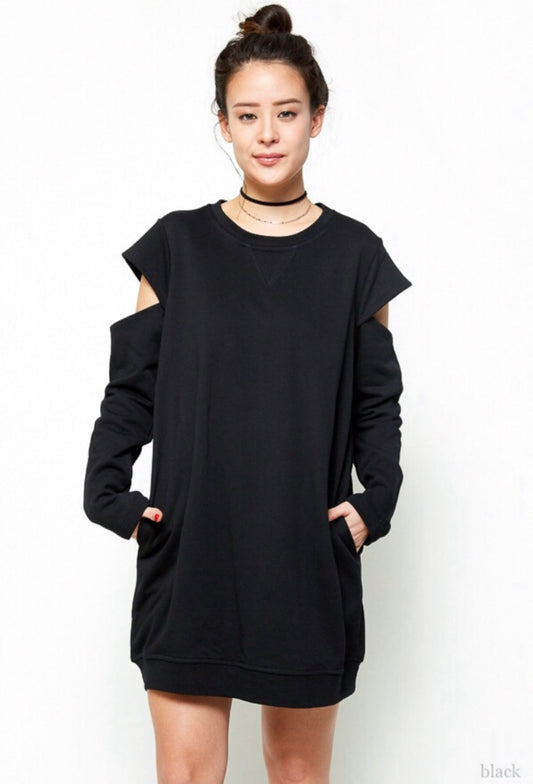 “Nice For What” sweatshirt dress