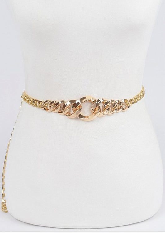 “Gold”chain belt