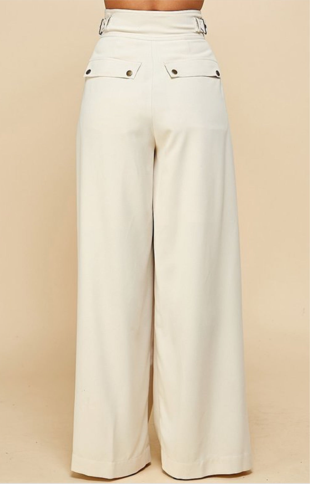 “Cross My Mind” wide-leg trousers