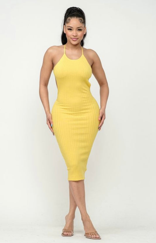 “Summer Madness” crossback midi dress