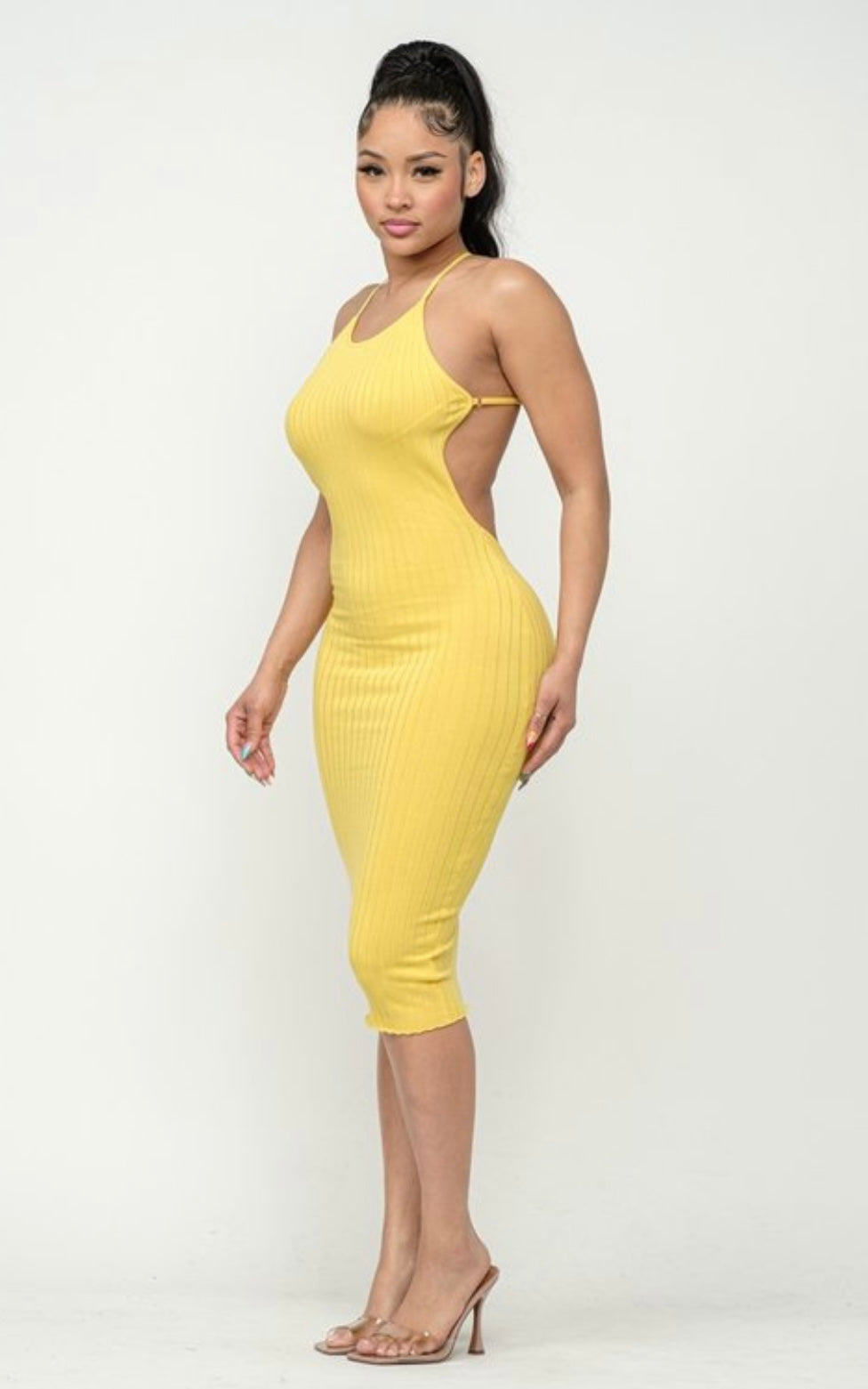 “Summer Madness” crossback midi dress