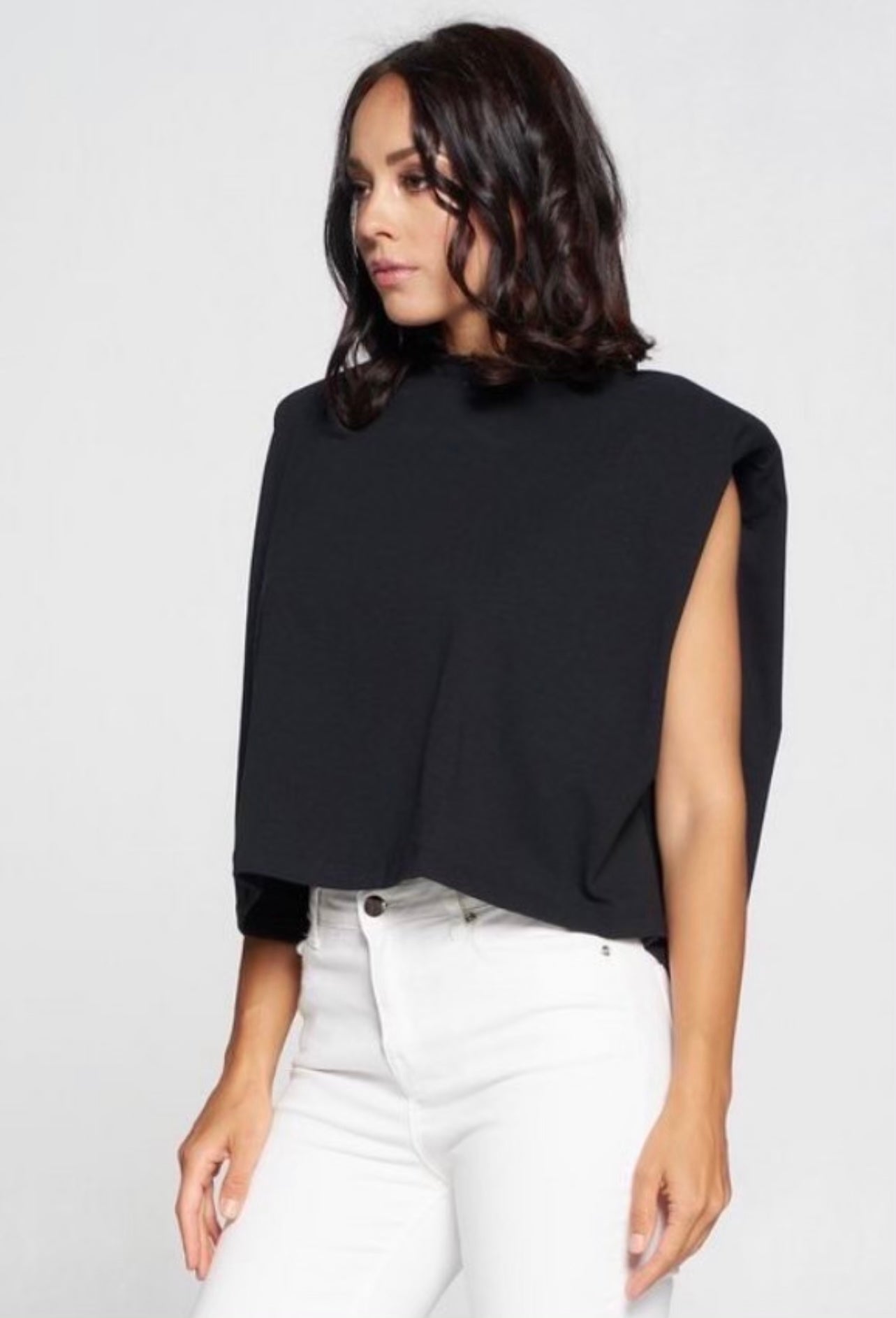 “Back 2 The Basics” cotton black top