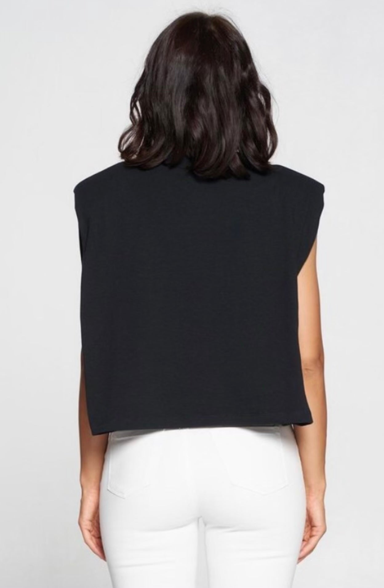 “Back 2 The Basics” cotton black top