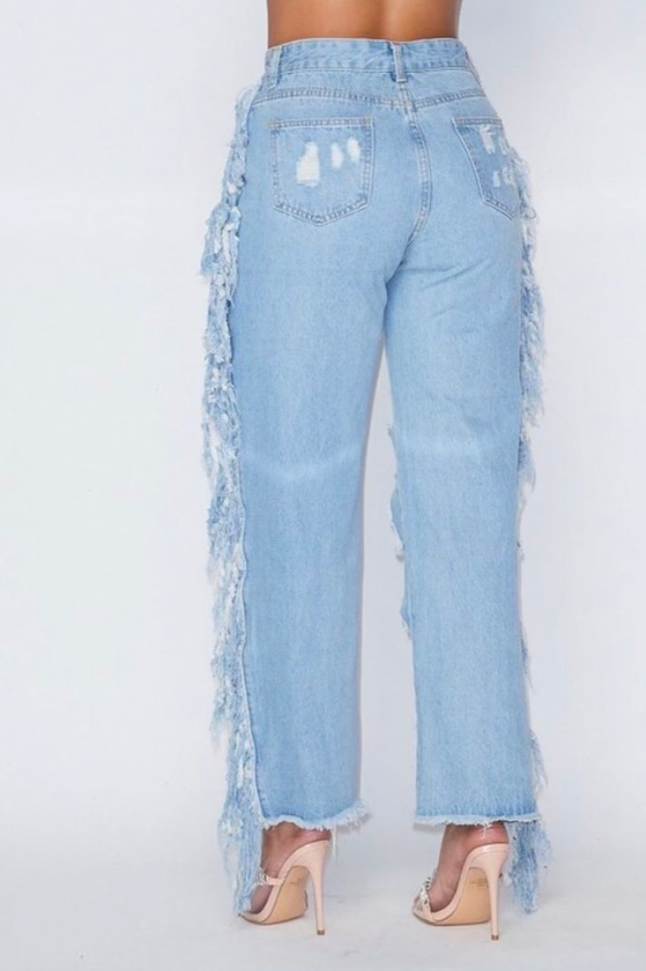 “Icy Girl” distressed jeans