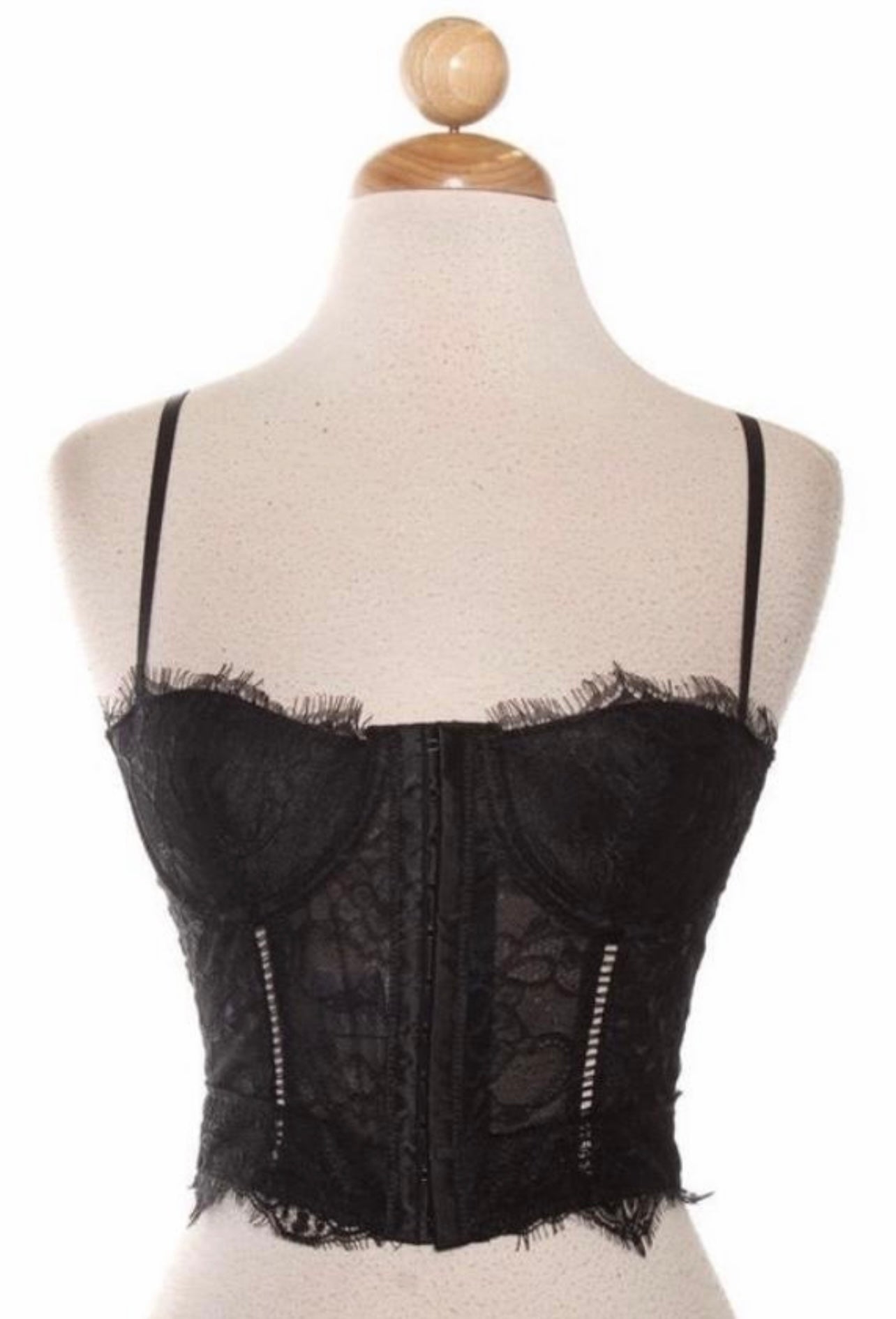 “Material Girl” lace corset